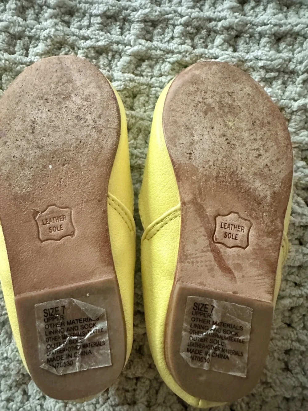 Yellow Leather Floral Mary Jane Shoes Toddler Girls Size 7